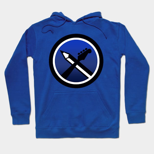 RokrJon Logo Emblem - BLUE VARIANT Hoodie by rokrjon